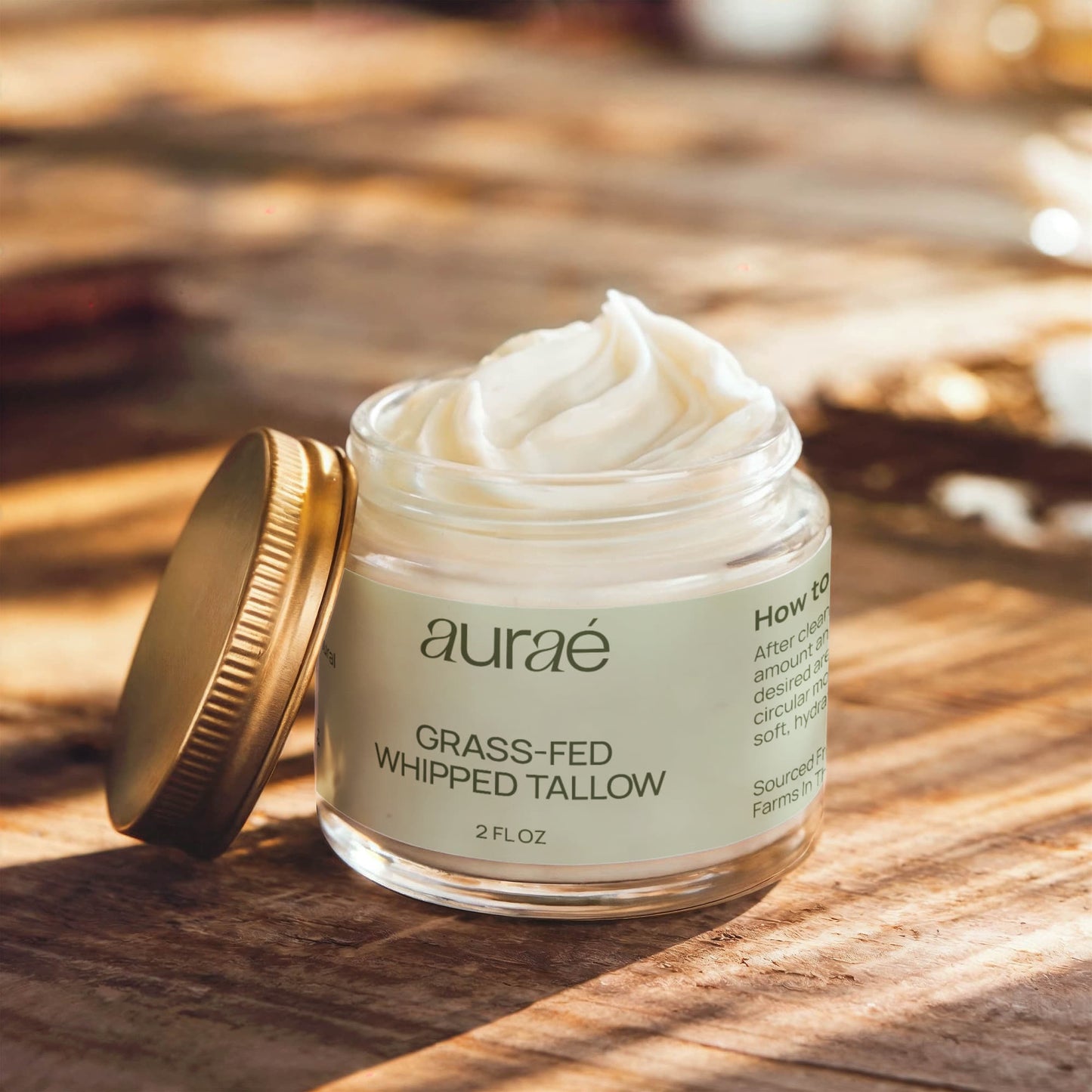 Whipped Grass-Fed Tallow Balm with Vanilla Bean