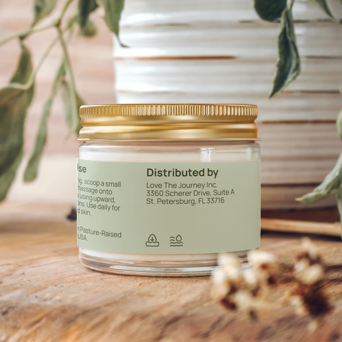 Whipped Grass-Fed Tallow Balm with Vanilla Bean