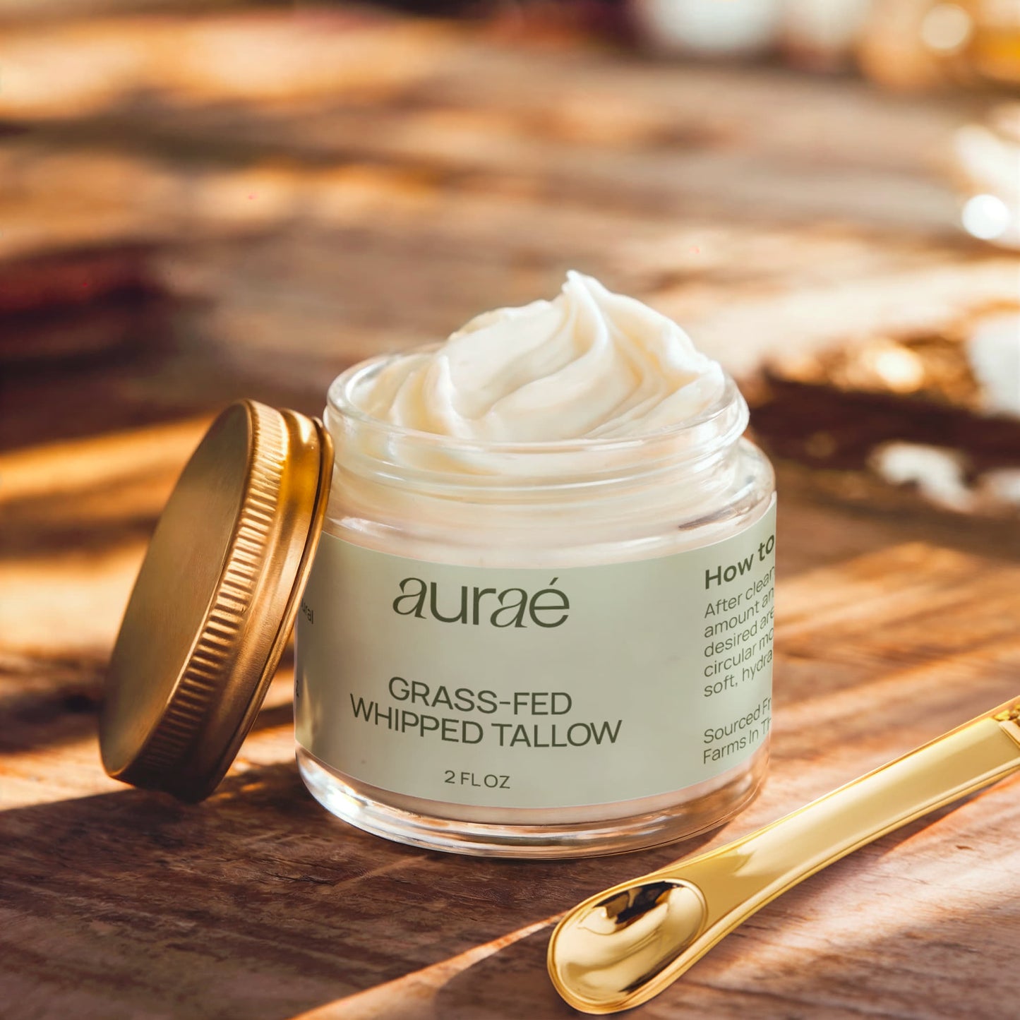 Whipped Grass-Fed Tallow Balm with Vanilla Bean