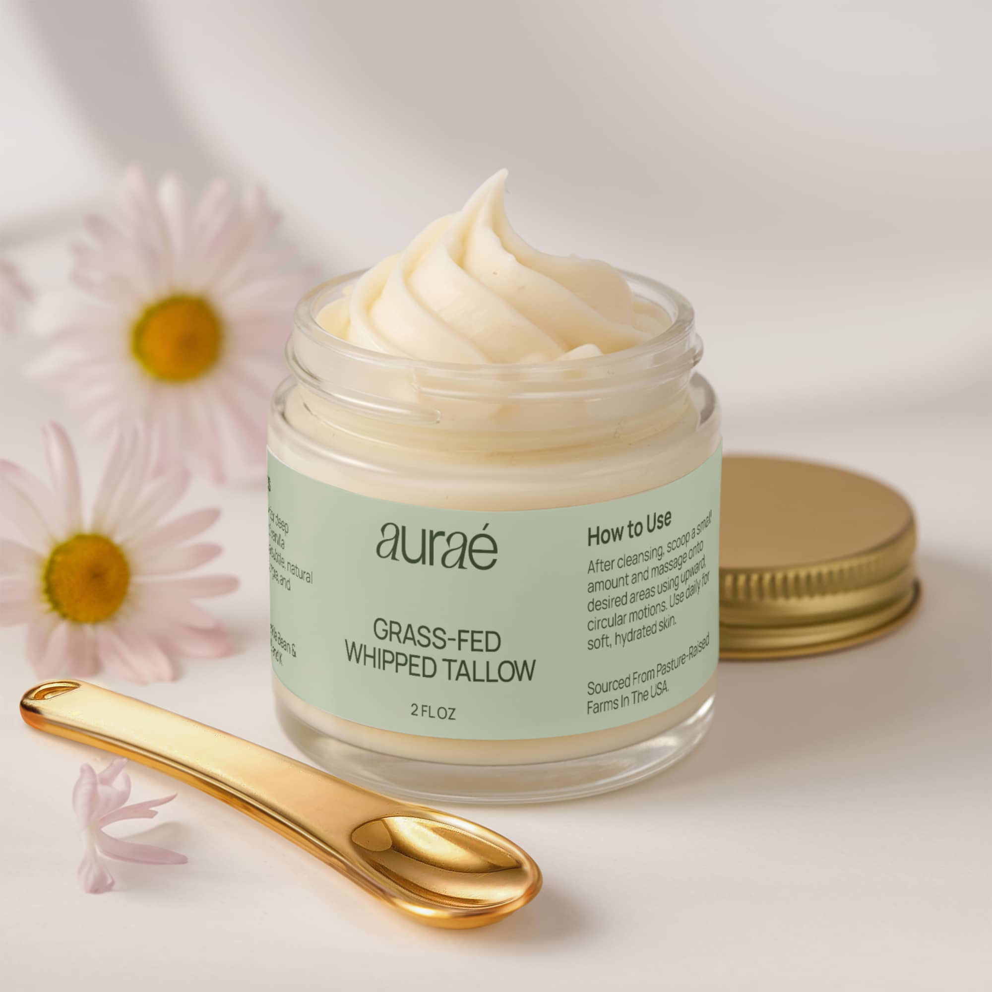 Whipped Grass-Fed Tallow Balm with Vanilla Bean